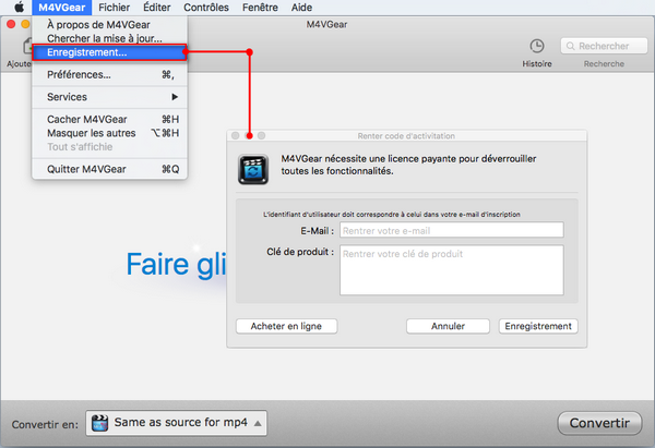 enregistrer sur mac