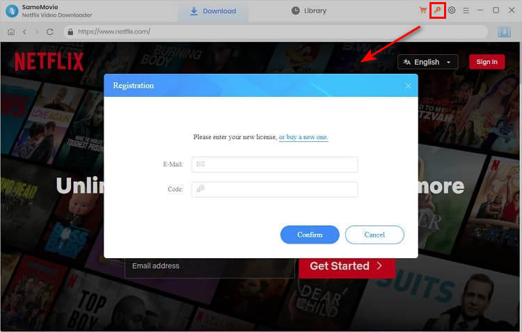 Register Netflix Video Downloader