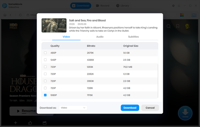  Advanced Download Settings House of the Dragon Season 3