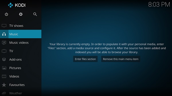 Add Music to Kodi 1