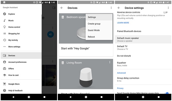 Pair Mobile devices to Google Home via Bluetooth