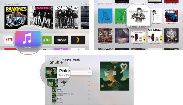 play apple music on apple tv directly