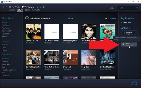 stream apple music to amazon music