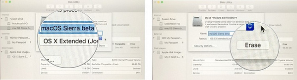 Erase macOS High Sierra