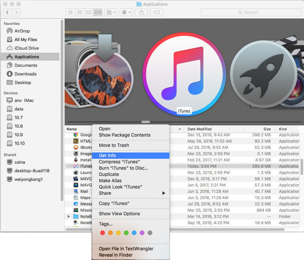 Uninstall iTunes 12.6.2