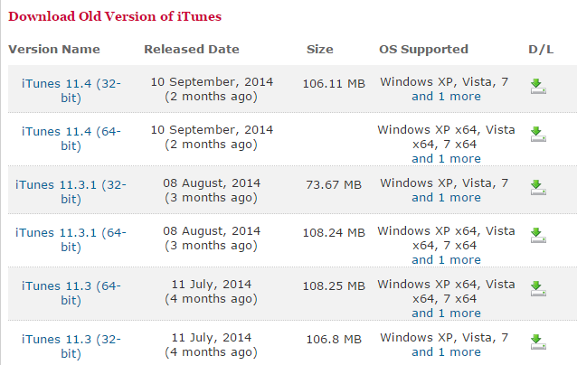 itunes download vista