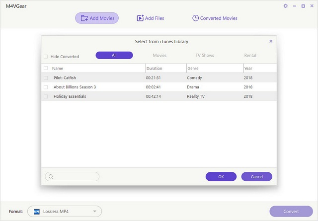 Import files to M4VGear