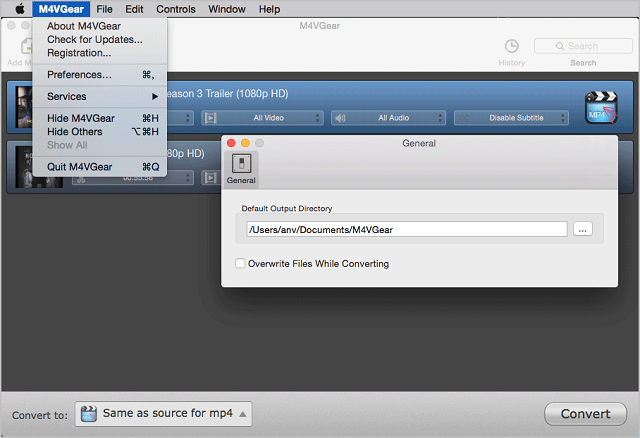 customize output path