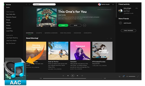 Convert Spotify Music to AAC