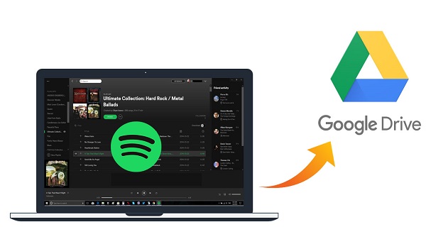 Upload Spotify music to Google Drive